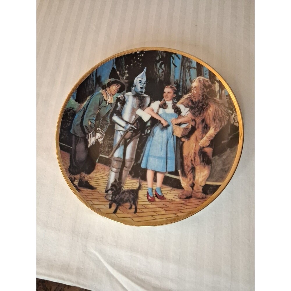 Wizard of Oz FIFTY YEARS  50th Anniv. Plate, Hamilton, “We’re Off To See The…”